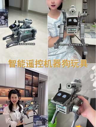 AI时代,与孩子一起成长!2025新款AI智能机器狗玩具,遥控编程,智慧启蒙,6 7岁男孩生日礼物首选! #儿童科技 #智能机器狗 #生日礼物 #生日礼物 #AI机器狗