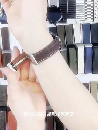适用华为GT5荔枝纹皮表带watch4pro硅胶GT4磁吸扣3#表带推荐 #华为表带推荐 #华为表带磁吸扣 #硅胶表带 #磁吸表带