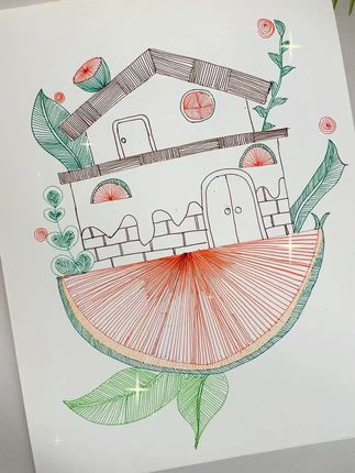 touchmark水性纤维笔 纤维笔头,画画流畅丝滑~ 不管是写字,画线描,还是做手账,练习控笔,都很合适! #一起学画画  #线描 #绘画工具  #彩铅手绘  #touchmark水性纤维笔