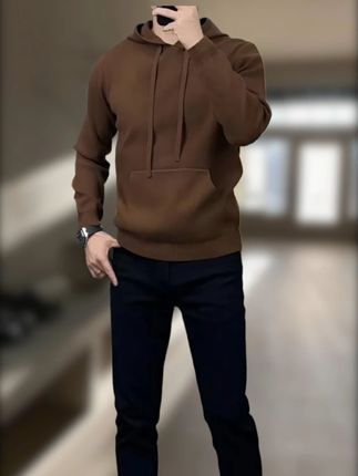 男士秋冬商务针织衫连帽卫衣美拉德毛衣休闲百搭韩版加厚保暖上衣 #品质男装 #穿出高级感 #每日穿搭 #轻熟风 #轻商务