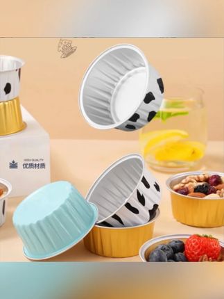 爵菲凡品【加厚30只】空气炸锅锡纸碗杯烤箱蛋糕模具重复使用高品质#空气炸锅 #锡纸碗杯 #烤箱模具 #可重复使用 #爵菲凡品