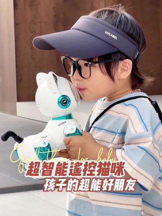 智能AI机器猫手势感应儿童玩具益智男女孩宝宝电动声控遥控可编程#智能机器猫玩具 #儿童玩具 #手势感应 #益智玩具 #电动玩具