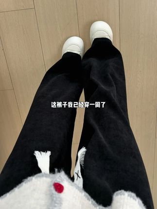 这裤子我已经穿一周了还是舍不得脱#今天穿什么 #韩系穿搭 #秋冬穿搭 #梨型身材穿搭 #以顿女装