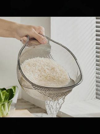 德国品质淘米神器洗米筛淘米盆沥水篮子家用多功能淘菜洗水果盆子  #餐具控 #餐具套装 #陶瓷餐具