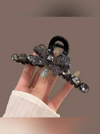 满钻蝴蝶结高颜值抓夹高级感盘发发夹网红夏季新款后脑勺抓夹头饰#发夹 #发夹发饰 #头饰 #头饰发饰