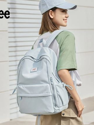 爆款短途旅行轻便双肩书包学生通勤大容量电脑背包女 【奶呼呼】Lee爆款短途旅行轻便双肩书包学生通勤大容量电脑背包女#平价好物 #夏季必备 #谁穿谁好看系列 #夏季新款 #必备好物