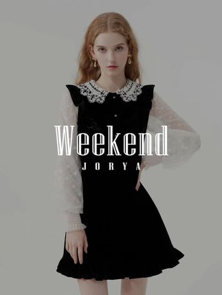 JORYA weekend|拼接连衣裙穿出法式优雅少女感! #仙女必备#ootd穿搭#每日穿搭#显高显瘦显腿长#秋季上新