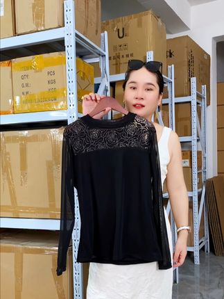#网纱打底衫 #长袖打底衫 #女装清货 #品质女装 #秋季穿搭