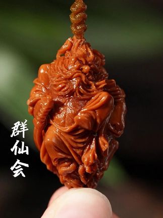 谈玄论大道,逍遥乐无。群仙会 #橄榄核雕纯手工 #纯手工雕刻 #群仙会 #非遗传承 #精品文玩