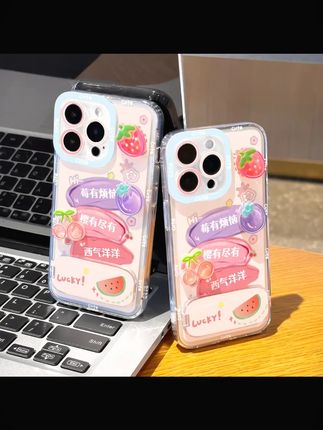 莓有烦恼镜子支架壳适用苹果13手机壳15/16pro华为oppo小米14vivo#手机壳 #镜子支架 #多品牌适用 #实用好物 #数码配件