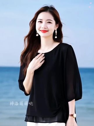 #假两件T恤 #大码T恤 #显瘦T恤 #百搭T恤 #减龄T恤