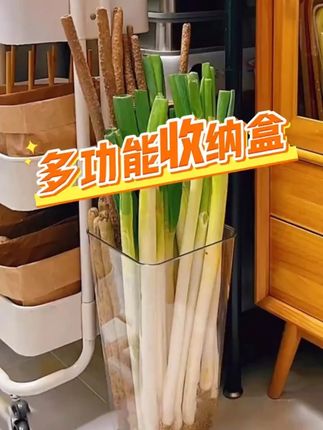 用这个收纳桶,把山药莴笋大葱等等收纳起来,不会弄的满地泥巴,干净整洁还省空间 #厨房好物 #蔬菜收纳篮 #蔬菜置物架 #厨房实用工具 #厨房收纳神器