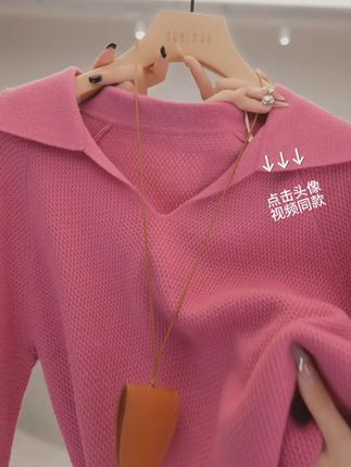 冬季新款修身短款圆领针织衫长袖开衫外搭显瘦简约#三彩#穿出高级感#柔软亲肤#版型修饰身材33