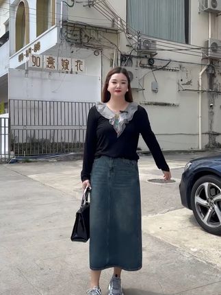 秋天越胖越不要穿的4款上衣#大码女装 #伊自尚 #显瘦穿搭
