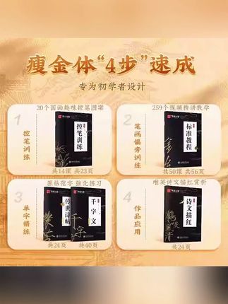 【瘦金体一本通】宋徽宗初学者视频教学速成教程字帖#瘦金体字帖 #书法教程 #初学者必备 #宋徽宗书法 #练字神器