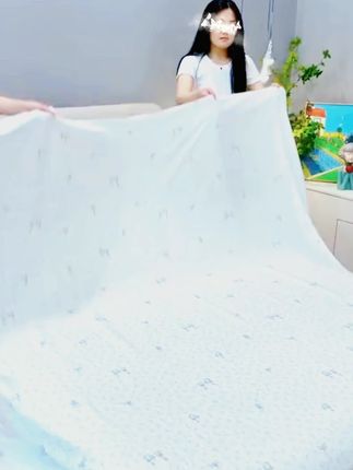 #家纺床上用品 #面料柔软舒适 #双层纱床单 #纯色床单 a类母婴级双层纱床单单件裸睡水洗棉儿童夏季学生宿舍单双人被单