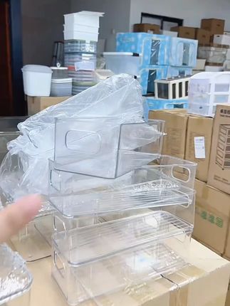 很想家【白色4件套】轻奢桌面透明化妆品学生桌面收纳盒#化妆品收纳盒 #轻奢收纳 #学生桌面 #很想家 #透明收纳盒