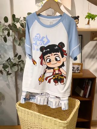 #儿童家居服睡衣 #面料柔软舒适 #夏季穿搭 #夏季必备 #爆款热卖中
