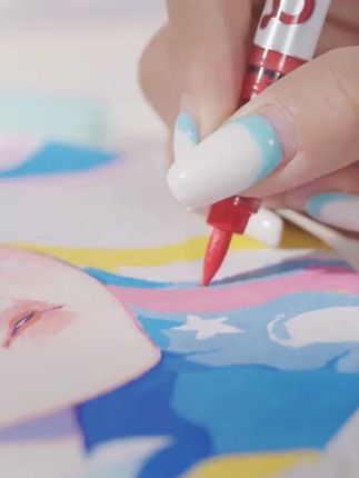 【稚乎】【赠30页绘画本】福禄系列直液式丙烯马克笔软头颜值美术绘画#马克笔 #丙烯马克笔 #绘画笔 #彩色笔 #画画笔