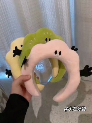 拒绝不了的云朵发箍 #谁能拒绝呆萌的玩偶 #也太可爱了吧 #女孩子真是可爱的生物 #甜妹