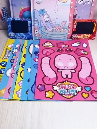 奇妙萌可换装贴纸,儿童手工创意玩具 #手工创意 #专注力玩具 #益智玩具 #儿童玩具 #换装贴纸