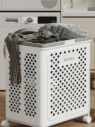 //映调折叠小推车脏衣篓卫生间脏衣服衣物大容量收纳筐家用浴室    #脏衣篓 #折叠脏衣篓 #卫生间脏衣篓 #收纳筐 #衣物收纳筐