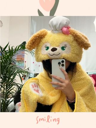【橙汁】kitty猫毯子饼饼披肩毛毯空调毯史迪仔丑鱼连体睡衣KT披肩#毯子 #毯子推荐 #连体睡衣 #空调毯 #空调毯子
