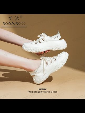 WANWO凉鞋女2025夏季新款镂空溯溪鞋透气休闲鞋女款运动小白鞋#女款凉鞋 #夏季新款 #镂空透气 #溯溪鞋 #休闲运动鞋