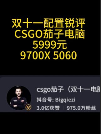 CSGO 茄子的双十一电脑配置解析 到底如何? #csgo茄子 #茄子电脑 #双十一电脑 #电脑主机配置推荐 #diy电脑