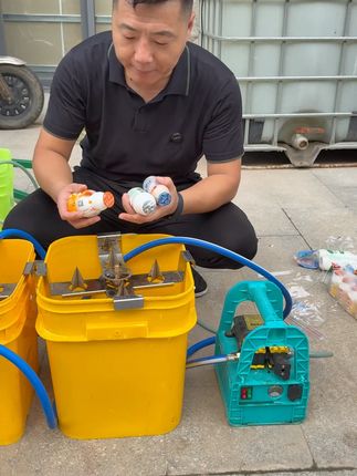 农药药瓶开瓶洗瓶器