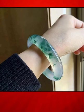 正品爆款冰透飘花正圈女款精美时尚百搭女款手镯.