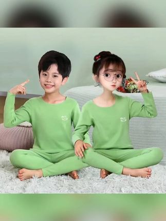 【工厂直发】AB面儿童德绒双面绒无痕保暖内衣磨毛加绒套装男女童#儿童秋衣 #儿童秋衣秋裤 #保暖内衣 #家居服 #儿童衣服