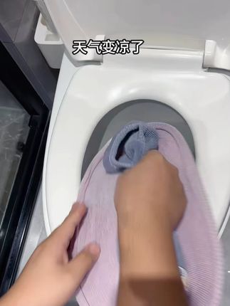 2条装加厚马桶坐垫通用型四季马桶垫方形家用坐便垫坐便套马桶套 #马桶垫 #加绒马桶垫 #卫生间好物 #马桶圈 #生活用品