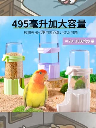 鹦鹉饮水器自动下料器虎皮牡丹鹦鹉饮水器鸟用饮水器#鹦鹉 #萌宠出道计划 #养鸟
