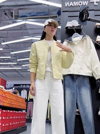 时尚工装外套女短款2025秋季新款韩系小个子百搭休闲夹克上衣 #日常搭配 #出游穿搭 #休闲百搭 #外套 #今天穿什么