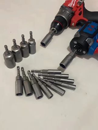 电动扳手套筒头手电钻加深六角套筒风批六角套筒螺丝刀起子机批头#电动扳手套筒 #六角套筒 #手电钻配件 #风批批头 #实用工具