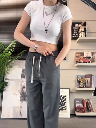 夏天的第一条薄款长裤!轻薄透气!腿型不好的男生必冲!#夏季穿搭 #夏季新款 #百搭裤子 #今天穿什么 #夏日穿搭