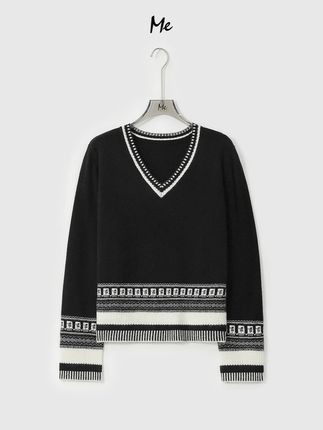 ME ME【100%绵羊毛满洲里】民族印花云柔感松弛百搭时尚毛衣MESA2644#轻奢女装#穿搭#显白才高级#百搭时尚毛衣 #时尚毛衣
