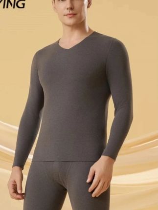 雪中飞男士冬季保暖内衣无痕套装亲肤AB面德绒秋衣裤保暖套双面#保暖内衣 #保暖内衣推荐 #秋衣 #无痕秋衣 #秋天套装