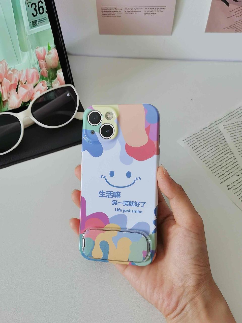 欧克里里微笑生活支架苹果16promax手机壳华为P70oppo小米15vivo