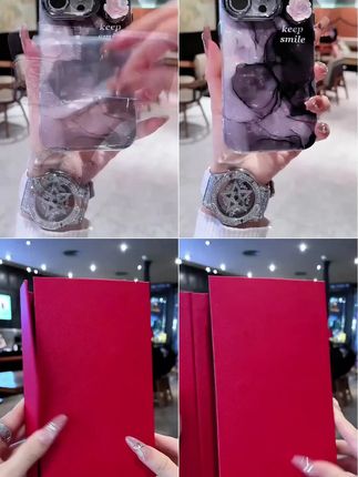 适用苹果系列iPhone16新款手机壳晕染立体山茶花银灰闪粉镜头支架 #仙女必备 #好物推荐 DOU 小助手 #种草 #支架手机壳 #新款手机壳