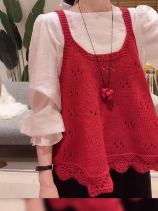 2025春秋新款!女生独特超好看针织背心衬衫裙三件套 #衬衫半身裙套 #镂空设计套装 #针织背心叠穿 #春秋三件套 #女生套装新款