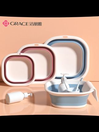 折叠款学生宿舍用、家里用都非常节省空间 ,出门携带也方便,住校学生#开学必备  #折叠脸盆