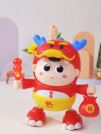 宝宝吃饭睡觉都有带着的跳舞龙娃娃,走路一摇一摆,还会唱歌,超好玩!#哄娃神器 #学爬玩具 #益智玩具 #儿童玩具