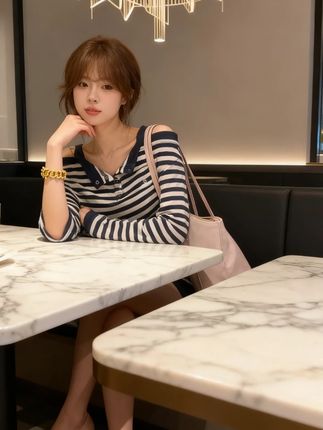 #一眼就心动 #今日搭配 #搭配早秋 #慵懒感 #御寒保暖 长袖t恤女春秋新款刺绣辣妹宽松显瘦上衣