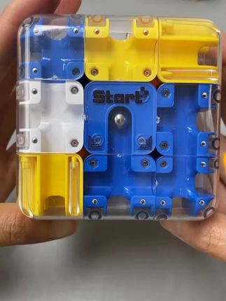 【跨境3D滚珠迷宫魔方】三阶对战PK魔方逻辑思维玩具儿童解压训练#儿童玩具