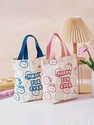 #帆布包  #手提帆布包 #手机包  #伴手礼包  #帆布袋   新款夏季手提帆布包 上班通勤帆布袋 拉链手机包化妆包伴手礼包