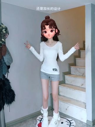 美式辣妹修身长袖上衣 千玺辣妹风 #千玺辣妹    #甜美穿搭  #辣妹穿搭  #穿搭分享  #修身显瘦