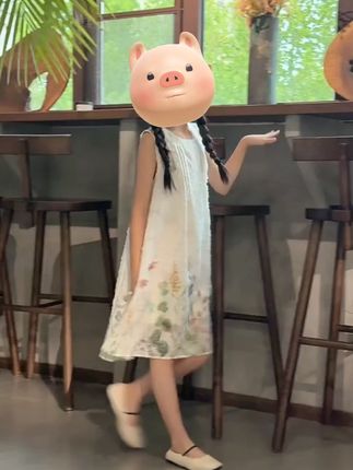 女童暑假款海边度假少女风碎花时尚洋气轻薄连衣裙