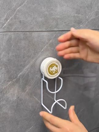 免打孔上墙,全家的脸盆都能上墙收纳不占地方,大号脸盆也没问题,遇水也不担心掉落, #吸盘脸盆架 #脸盆挂钩 #脸盆架 #浴室好物 G